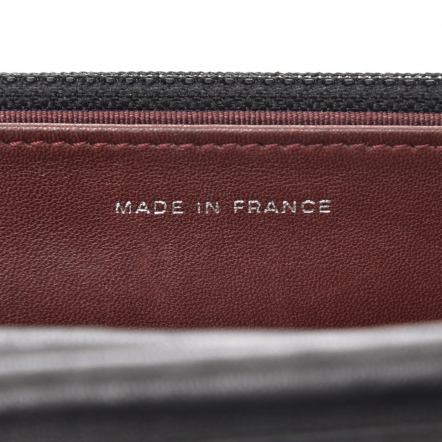 Lambskin Quilted Wallet On Chain WOC Black