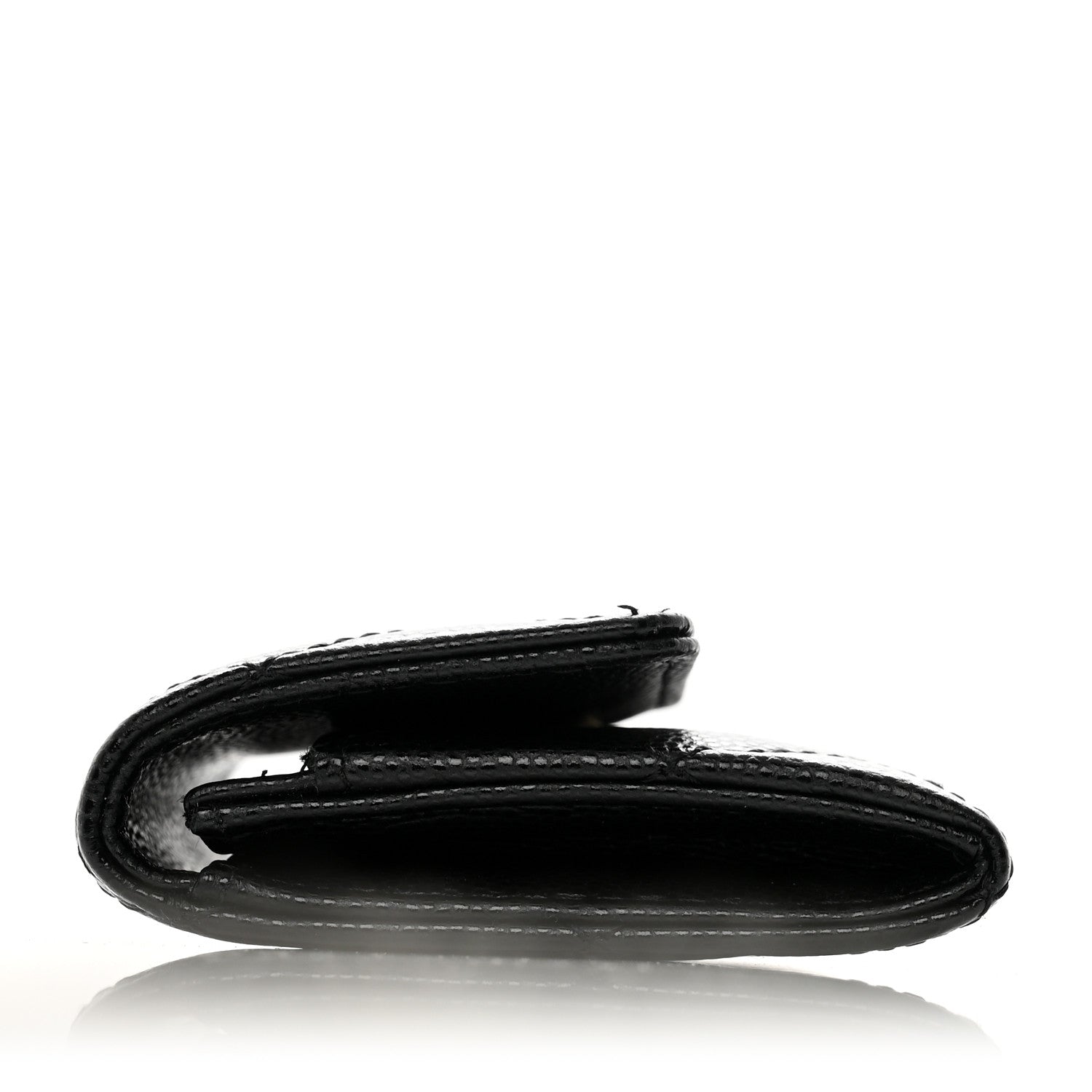 Chanel Caviar Quilted Crystal CC Flap Card Holder Black 10 of 10