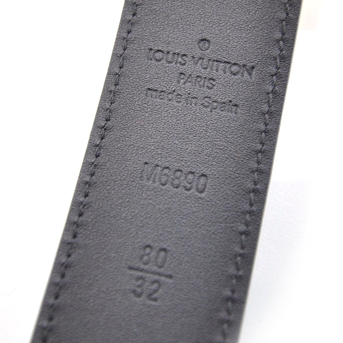 Monogram Multicolor LV Cut Reversible Belt 80 32 Black