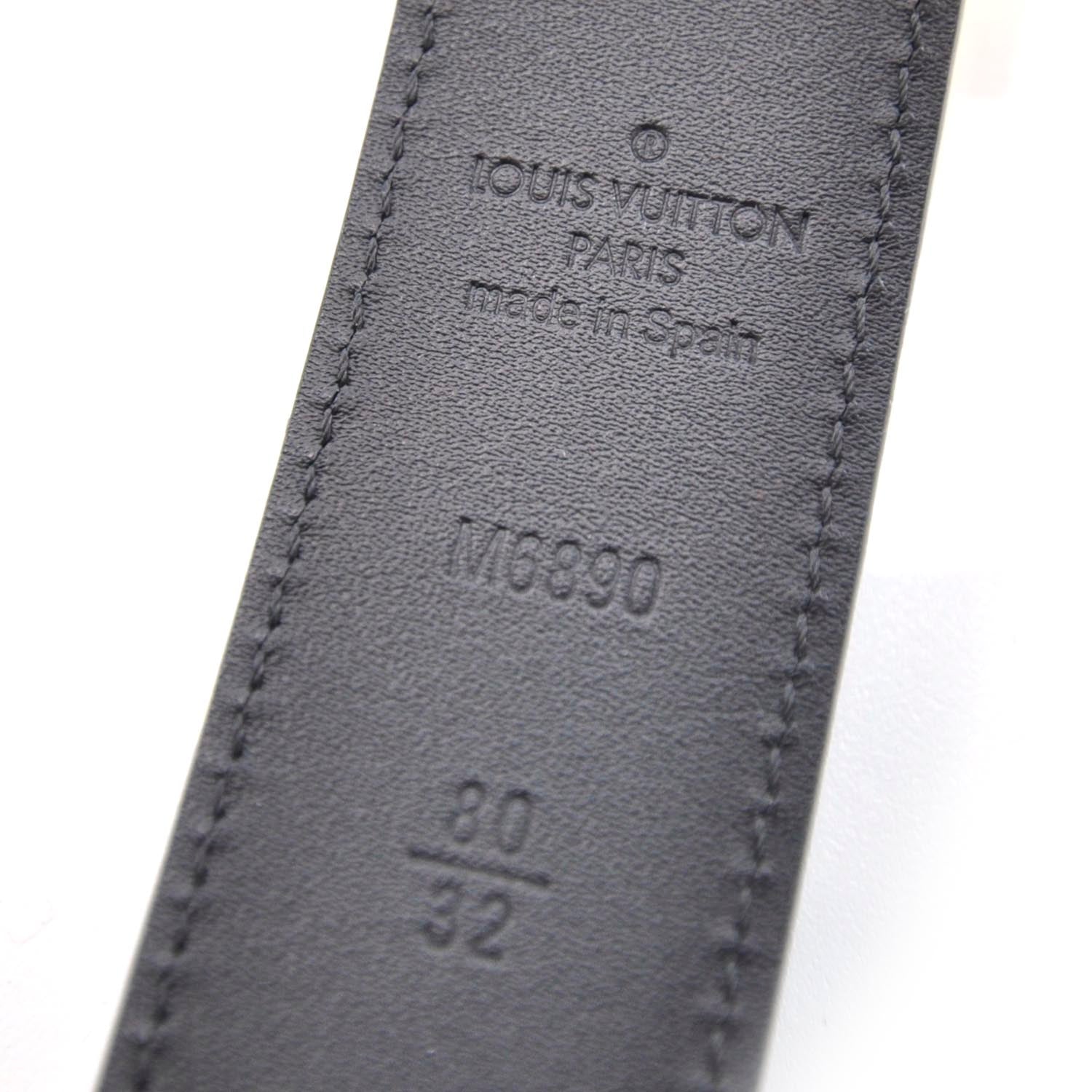 Louis Vuitton Monogram Multicolor LV Cut Reversible Belt 80 32 Black 3 of 4