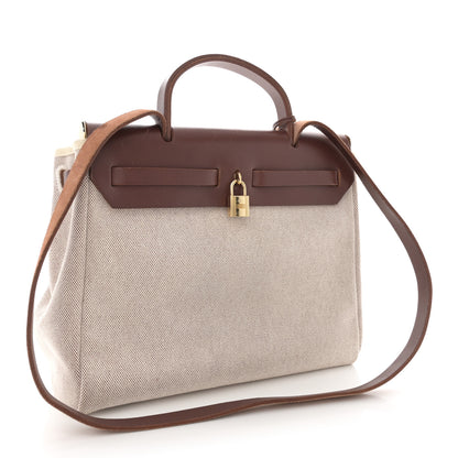 Hermes Barenia Vibrato Herbag 30 PM Orange 3 of 14
