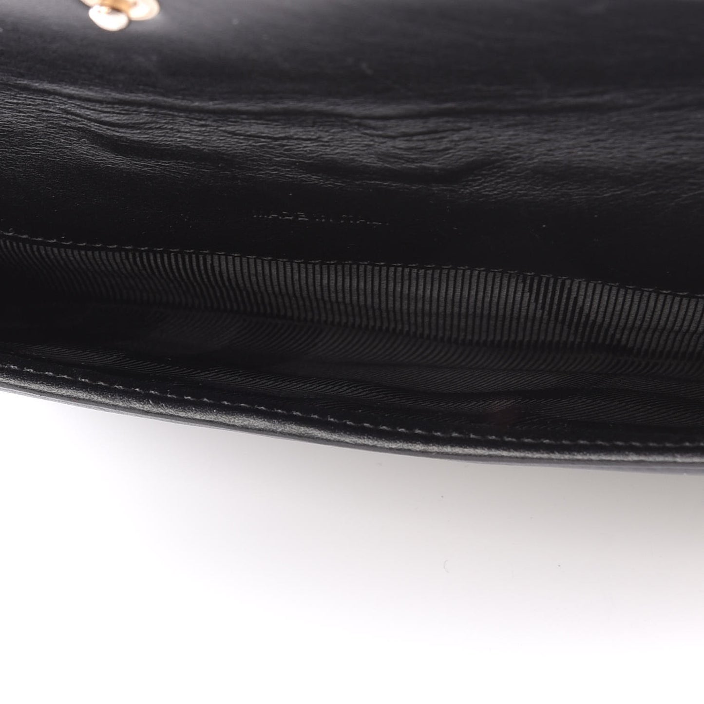 Calfskin Quilted Continental Wallet Black