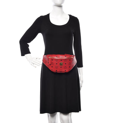 MCM Visetos Stark Belt Bag Red 2 of 9