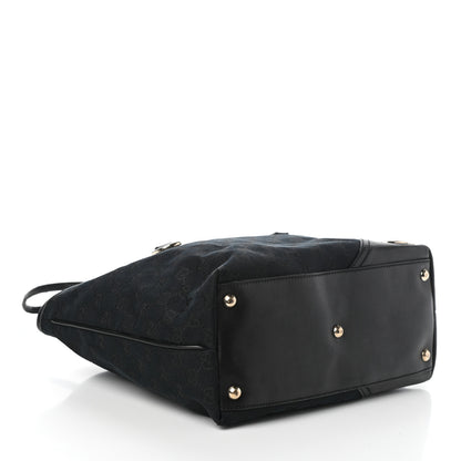 Gucci Monogram Medium New Britt Tote Black 4 of 15