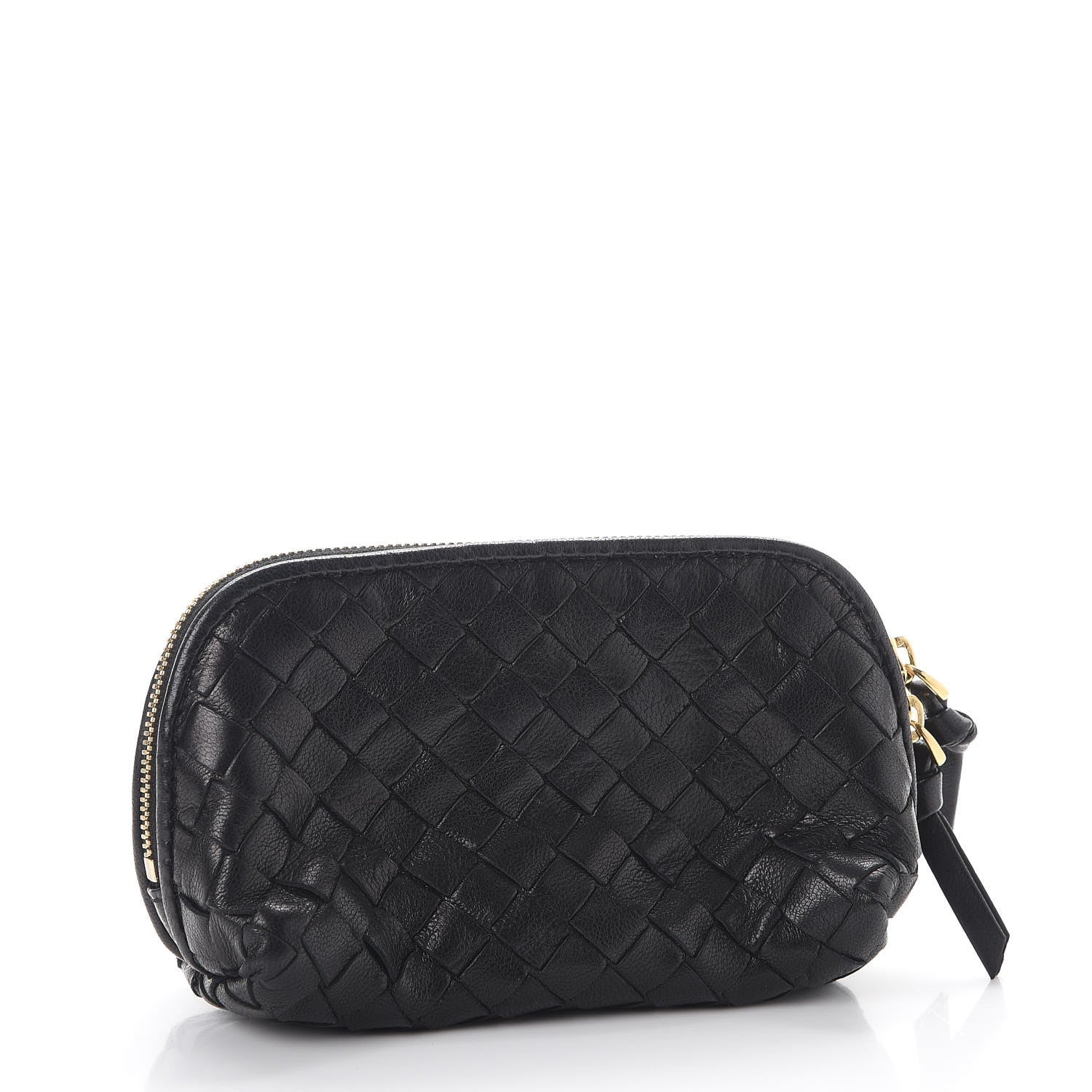 Bottega Veneta Nappa Intrecciato Small Cosmetic Pouch Black 3 of 8