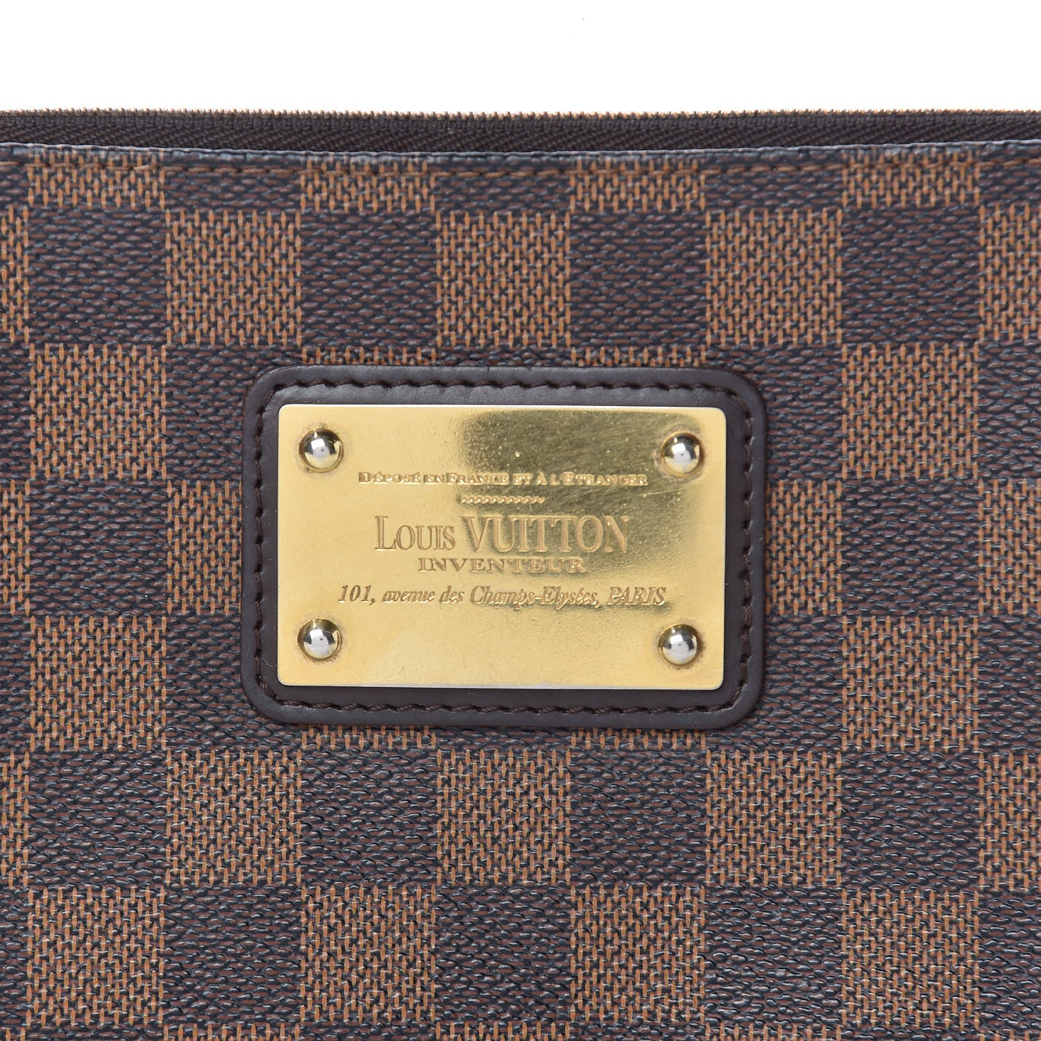 Louis Vuitton Damier Ebene Eva Clutch 8 of 10