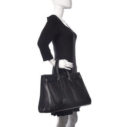Saint Laurent Calfskin Large Sac De Jour Carryall Black 2 of 11