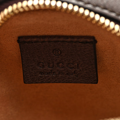 Gucci GG Supreme Monogram Web Mini Ophidia Round Shoulder Bag Brown 6 of 10