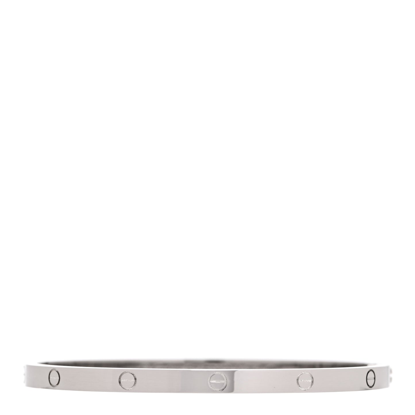 18K White Gold Small LOVE Bracelet 16