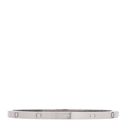 Cartier 18K White Gold Small LOVE Bracelet 16 3 of 7