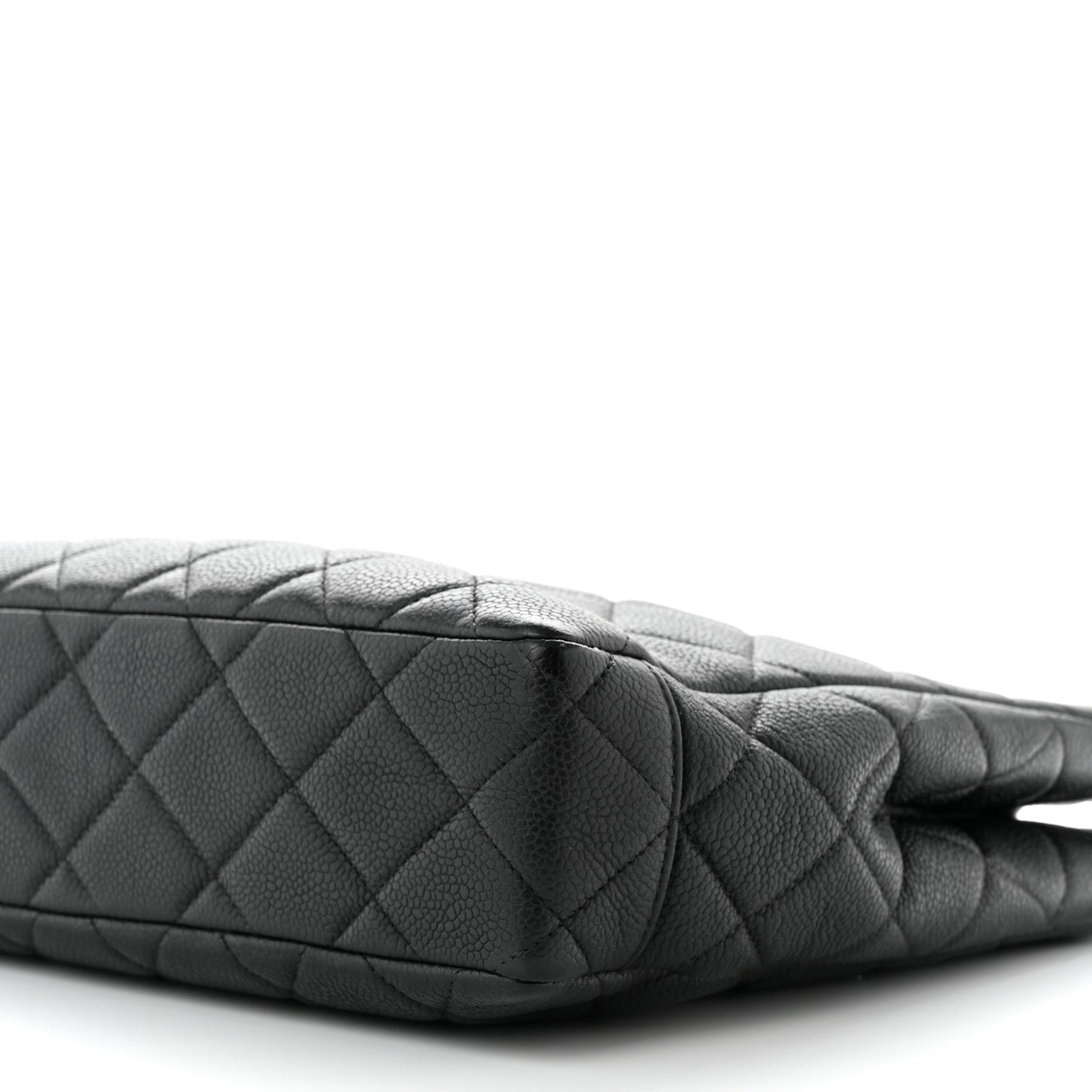 Caviar Quilted Shopper Tote Black