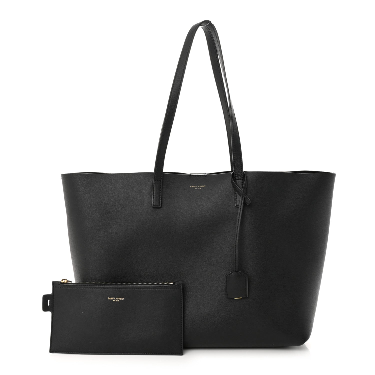 Saint Laurent Calfskin Large Shopping Tote Black 1 of 13