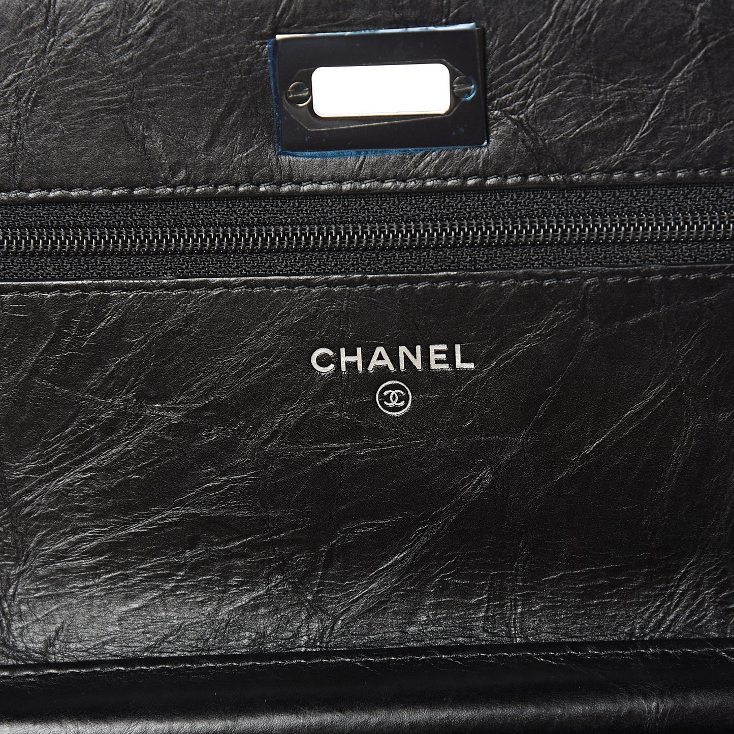 Aged Calfskin Quilted Reissue Wallet On Chain WOC So Black