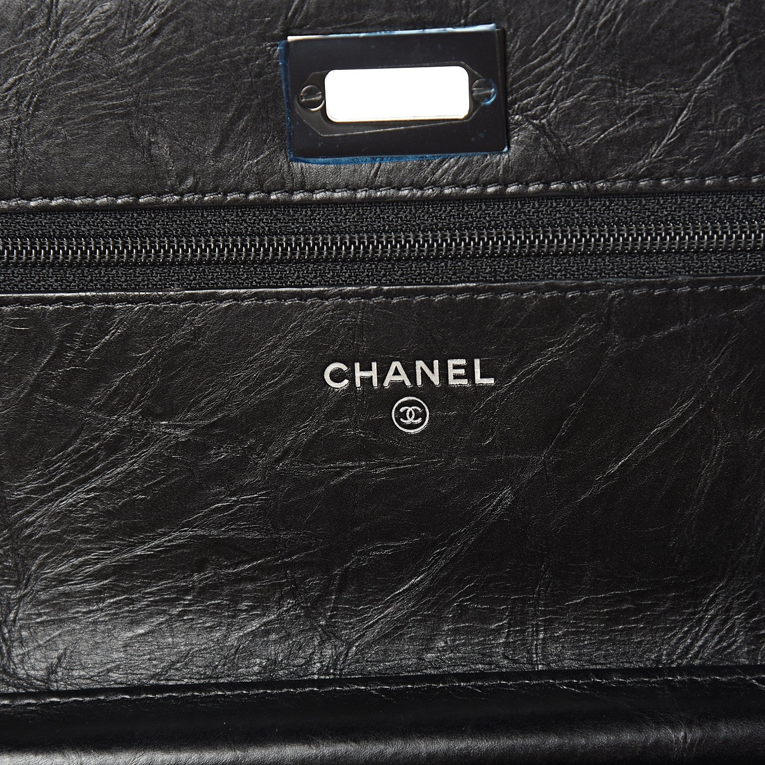 Chanel Aged Calfskin Quilted Reissue Wallet On Chain WOC So Black 5 of 12