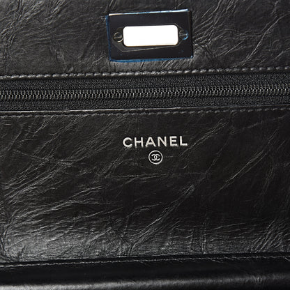 Chanel Aged Calfskin Quilted Reissue Wallet On Chain WOC So Black 5 of 12