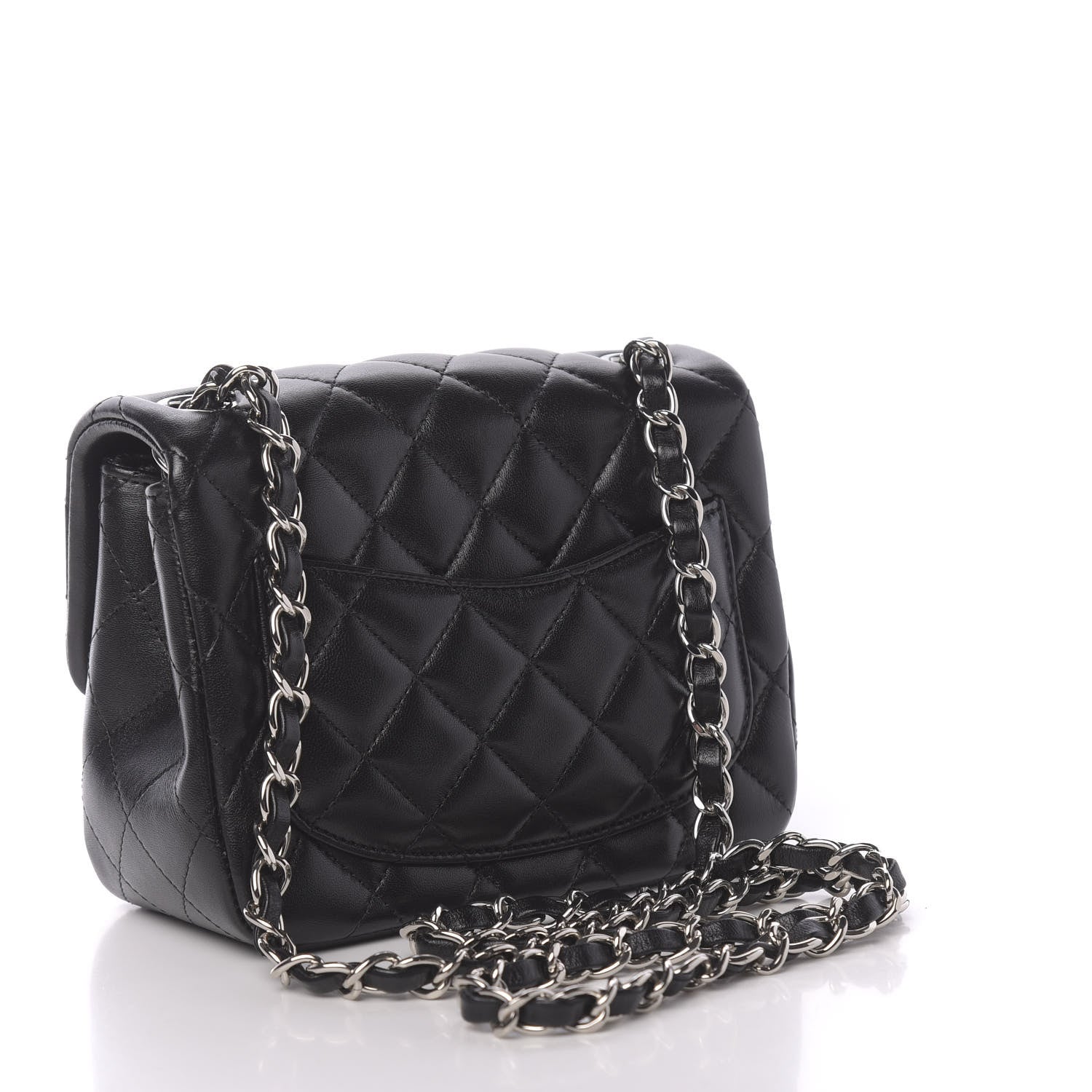 Chanel Lambskin Quilted Mini Square Flap Black 1 of 11