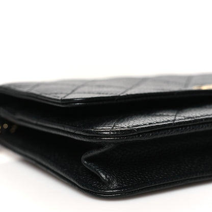Chanel Caviar Quilted Wallet on Chain WOC Black 10 of 12