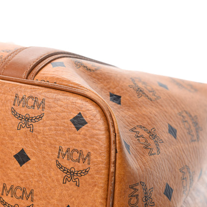 MCM Visetos Shopping Tote Cognac 10 of 13