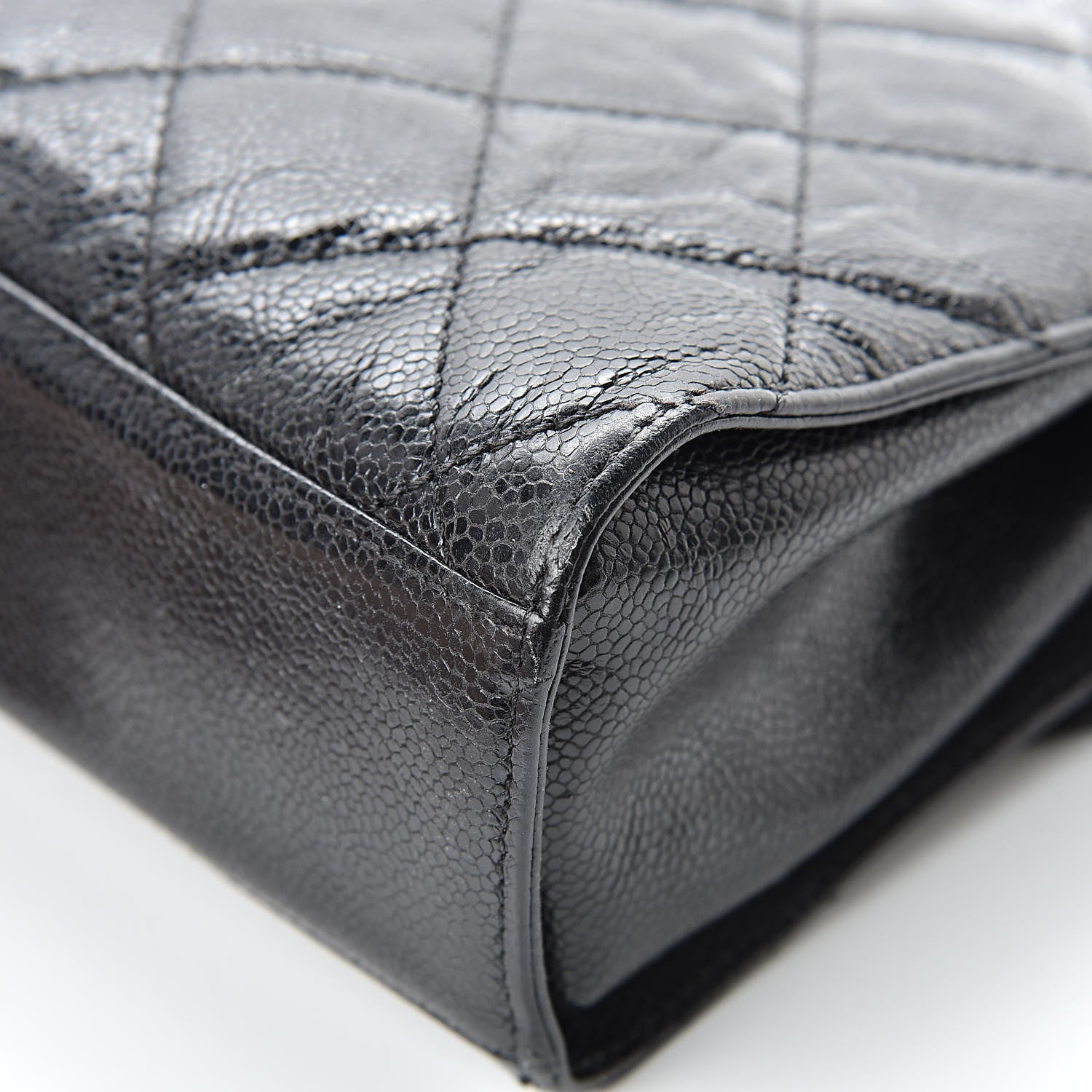 Chanel Crumpled Grained Calfskin Medium CC Crave Flap Black 11 of 13