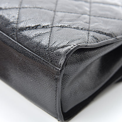 Chanel Crumpled Grained Calfskin Medium CC Crave Flap Black 11 of 13