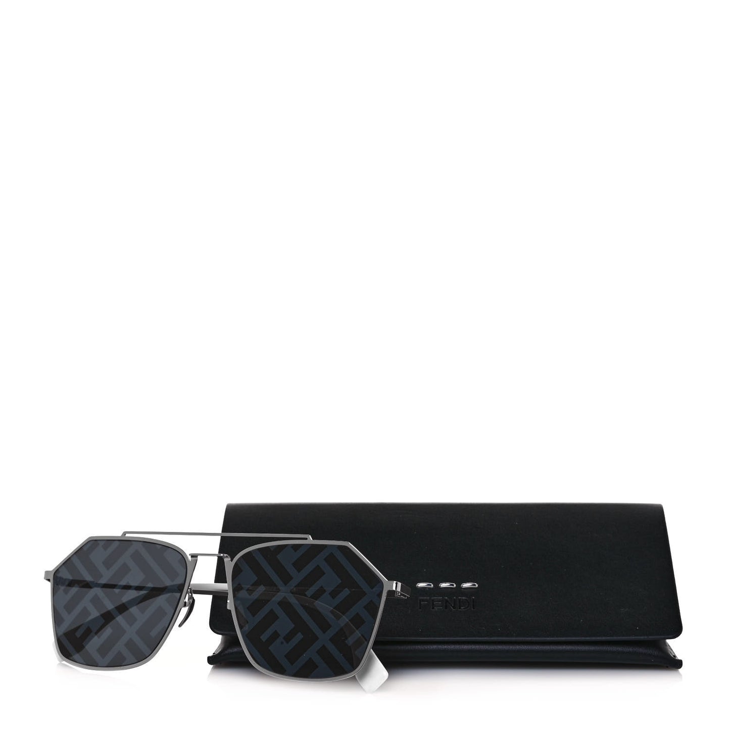 Metal Aviator Sunglasses FFM0022/S Silver