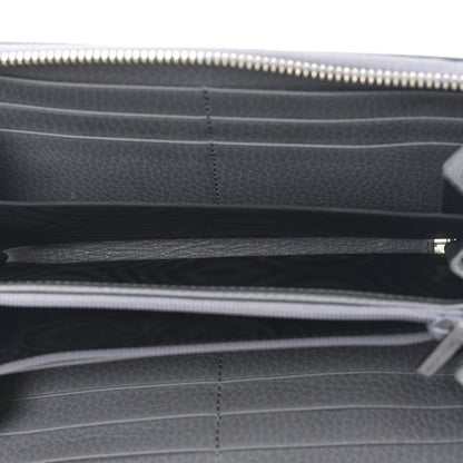 Gucci Dollar Calfskin Monochrome GG Marmont Zip Around Wallet Deep Grey 5 of 9