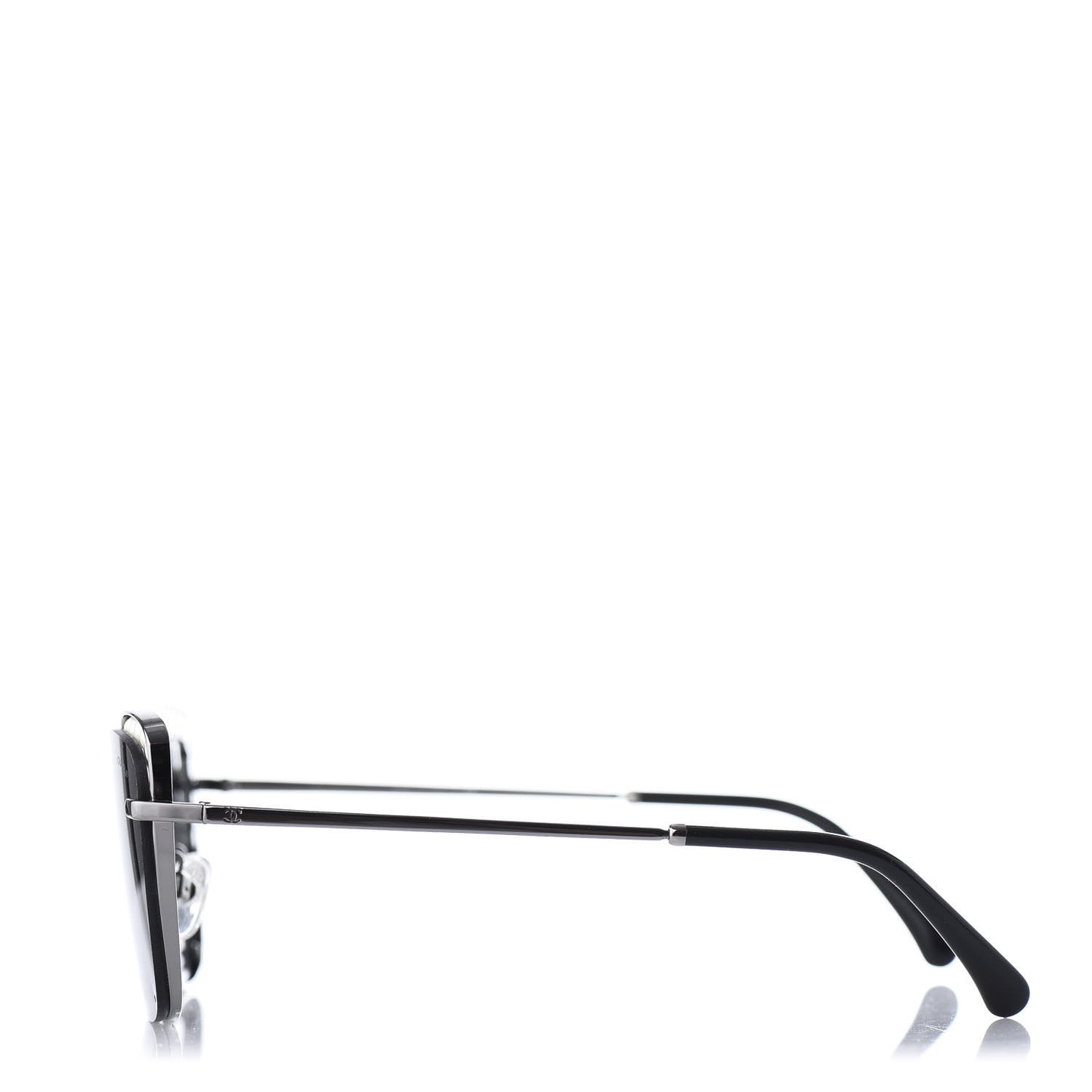 Square Frame Pearl Sunglasses 4235-H Dark Grey
