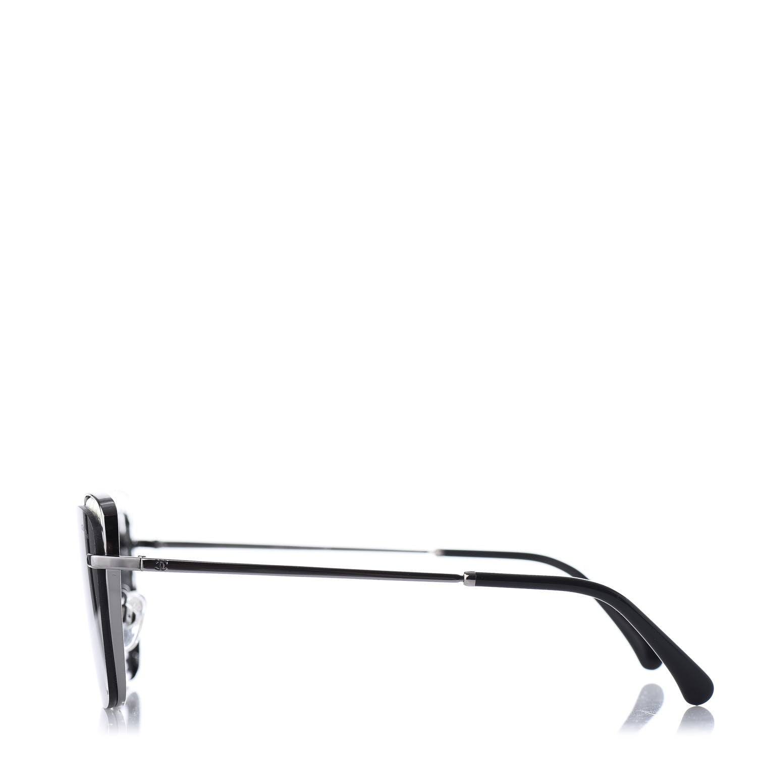 Chanel Square Frame Pearl Sunglasses 4235-H Dark Grey 3 of 8
