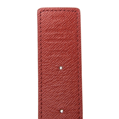 Louis Vuitton Calfskin Monogram 30mm LV Initiales Reversible Belt 75 30 Coquelicot 3 of 5