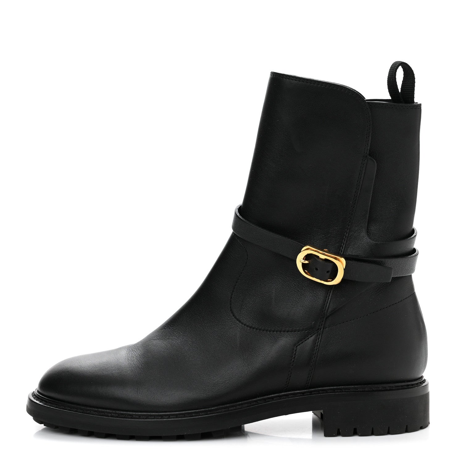 Christian Dior Calfskin Empreinte Ankle Boot 39.5 Black 1 of 12