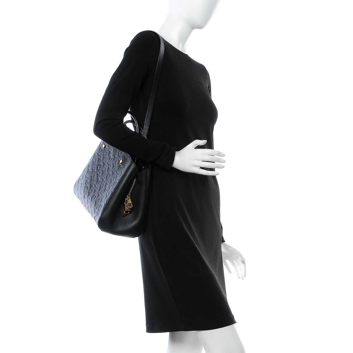 Louis Vuitton Empreinte Montaigne MM Black 2 of 12