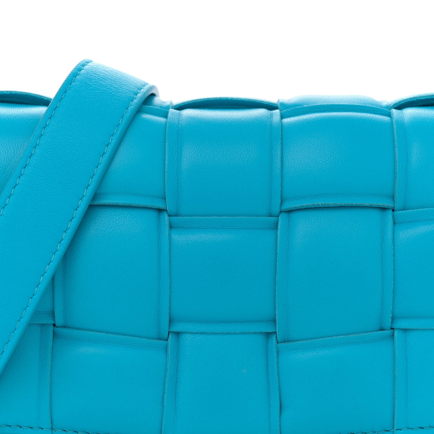 Bottega Veneta Nappa Maxi Intreccio Small Padded Cassette Crossbody Bag Pool 8 of 11