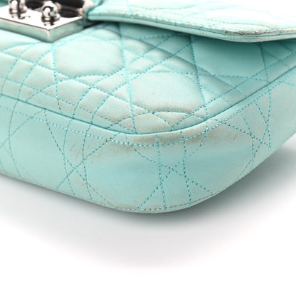 Christian Dior Lambskin Cannage Miss Dior Promenade Pouch Turquoise 5 of 12