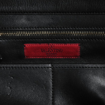 Valentino Garavani Vitello Medium Rockstud Tote Black 7 of 9