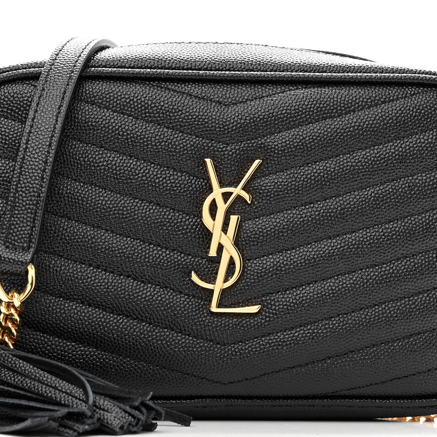 Grain De Poudre Matelasse Monogram Mini Lou Camera Bag Black