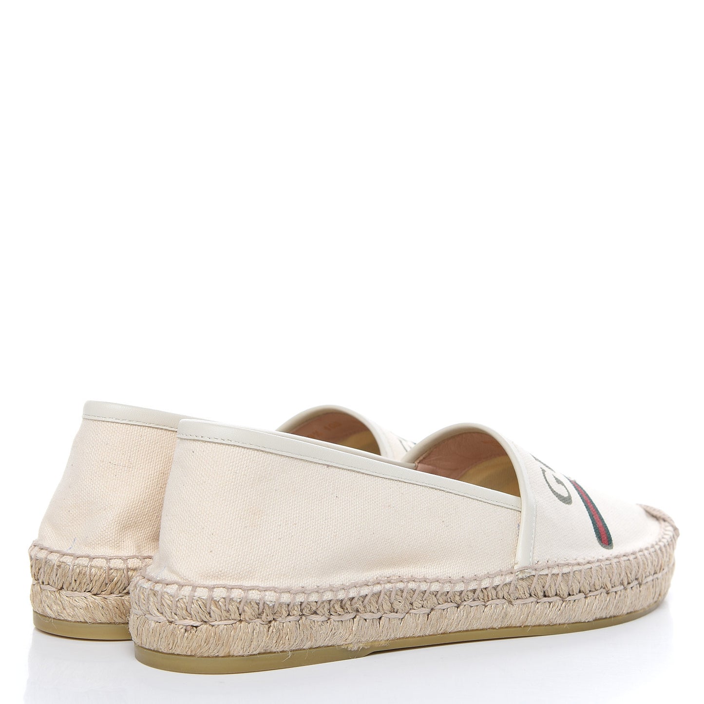 Canvas Logo Espadrilles 39.5 Greggio White