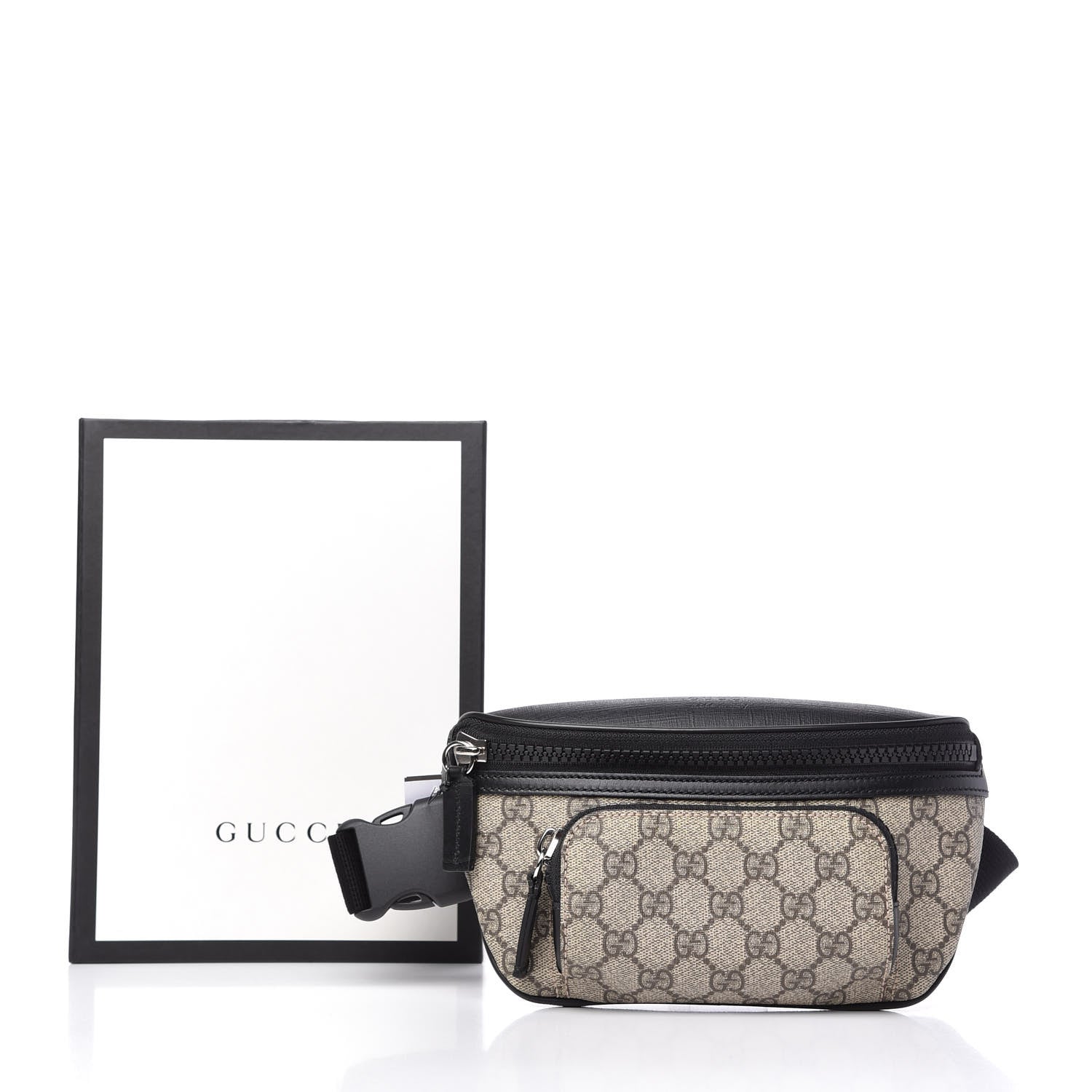 Gucci GG Supreme Monogram Belt Bag Black 11 of 11