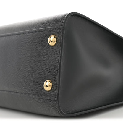 Prada Saffiano Soft Calfskin Large Tote Black 18 of 19