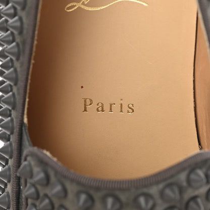 Christian Louboutin Veau Velours Spikes Mens Roller Boat Flat 40 Ombre 9 of 13