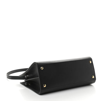 Burberry Grainy Calfskin Small Title Bag Black 4 of 10