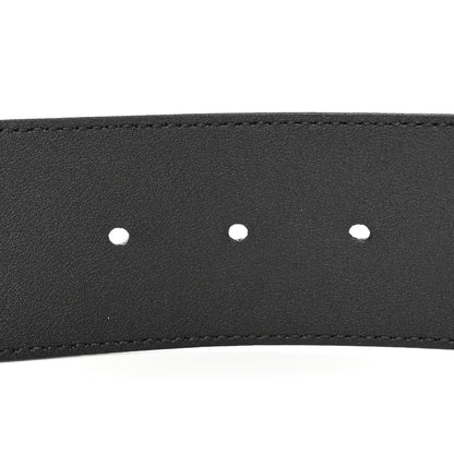 Gucci Calfskin Lizard Double G 50mm Belt 85 34 Black 4 of 8