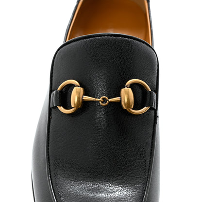 Gucci Goatskin Womens Horsebit Mid-Heel Loafers 37 Black 12 of 14