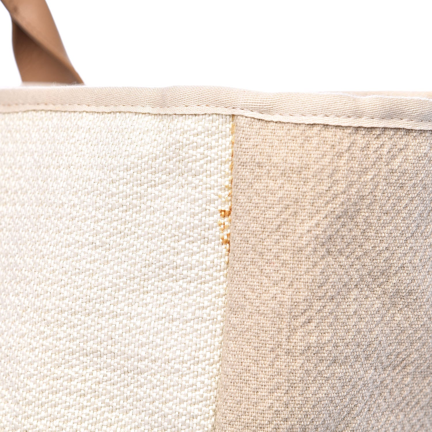 Chanel Canvas Large Shopping Tote White Beige 8 of 12