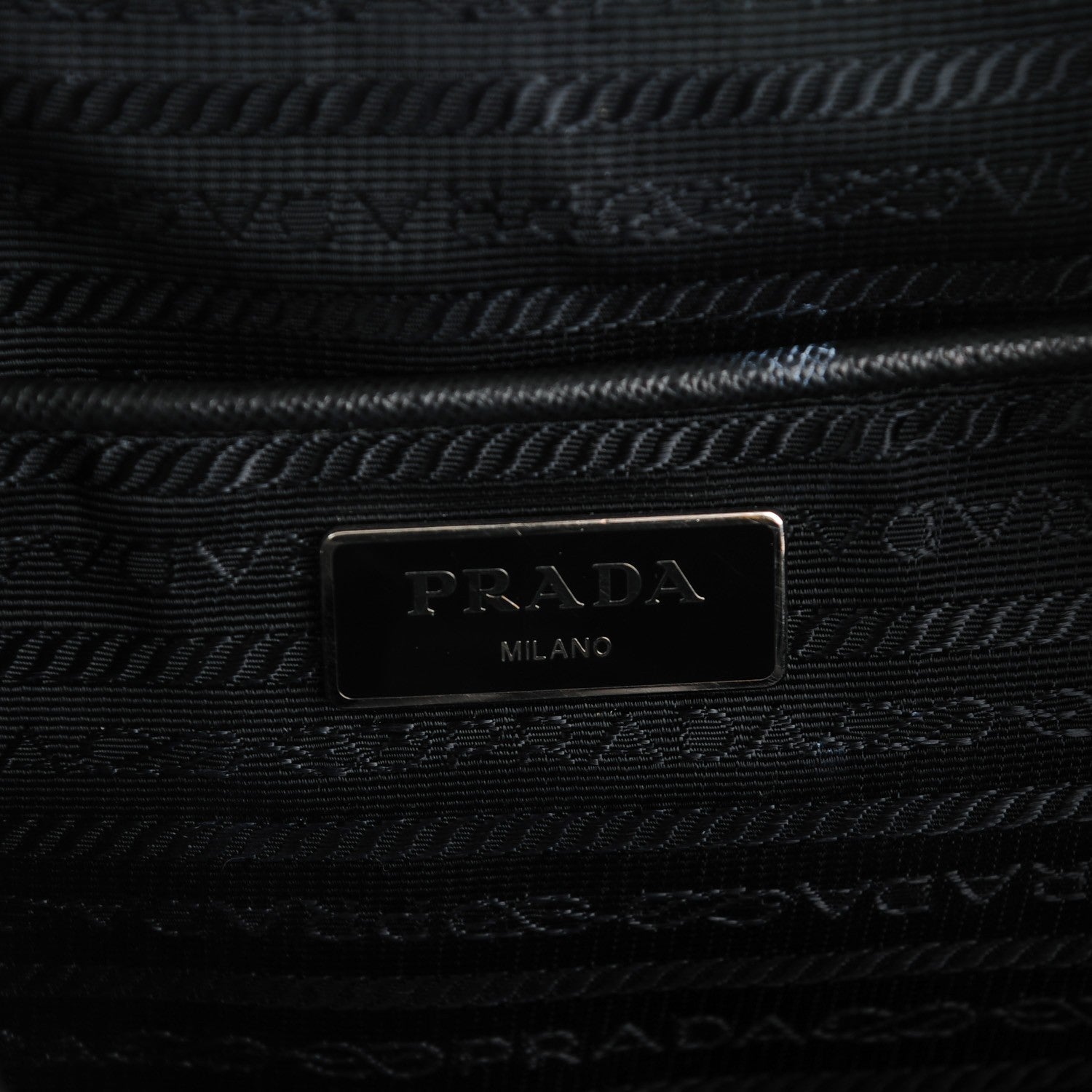 Prada Nylon Vela Medium Backpack Black 6 of 8