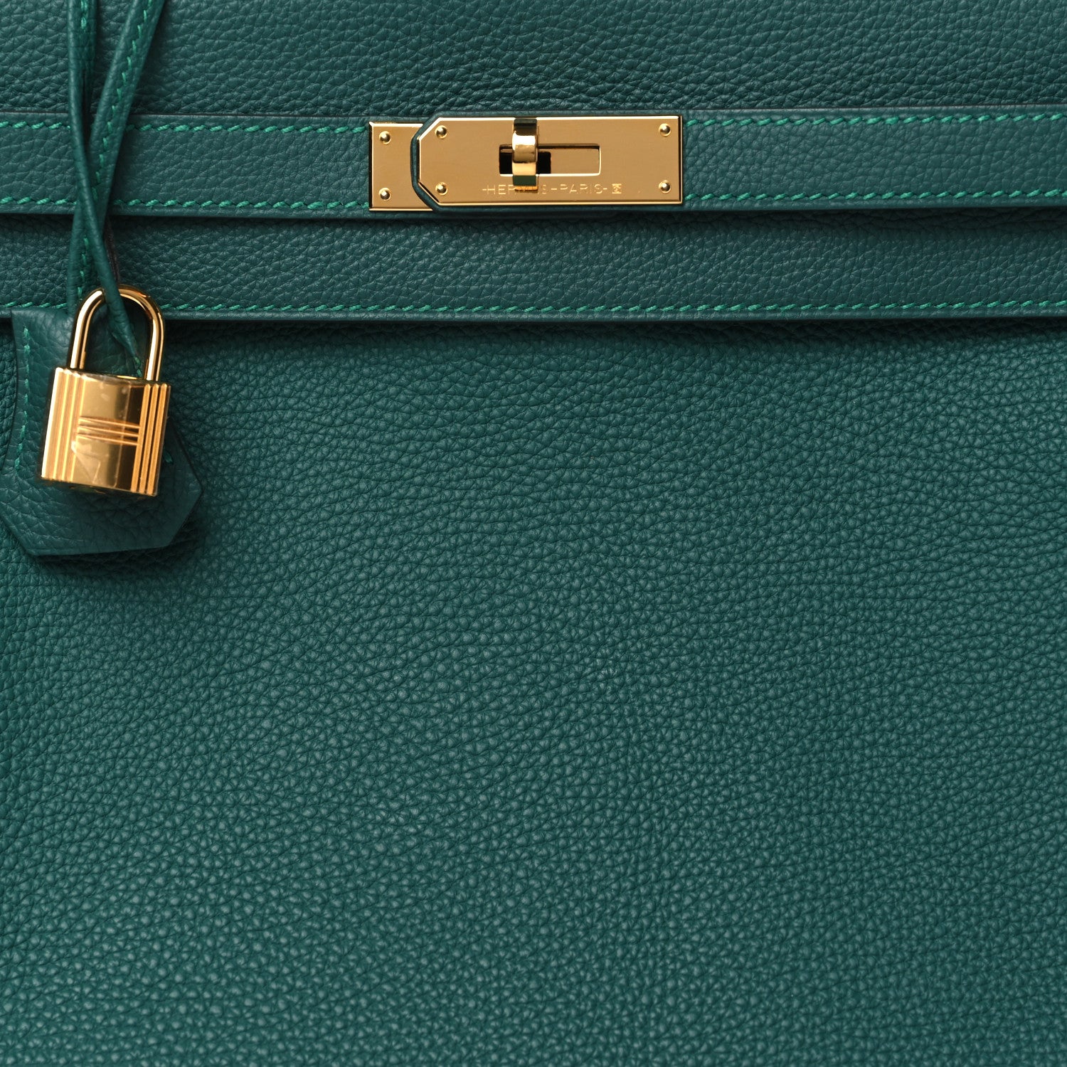 Hermes Togo Kelly Retourne 32 Malachite 8 of 11