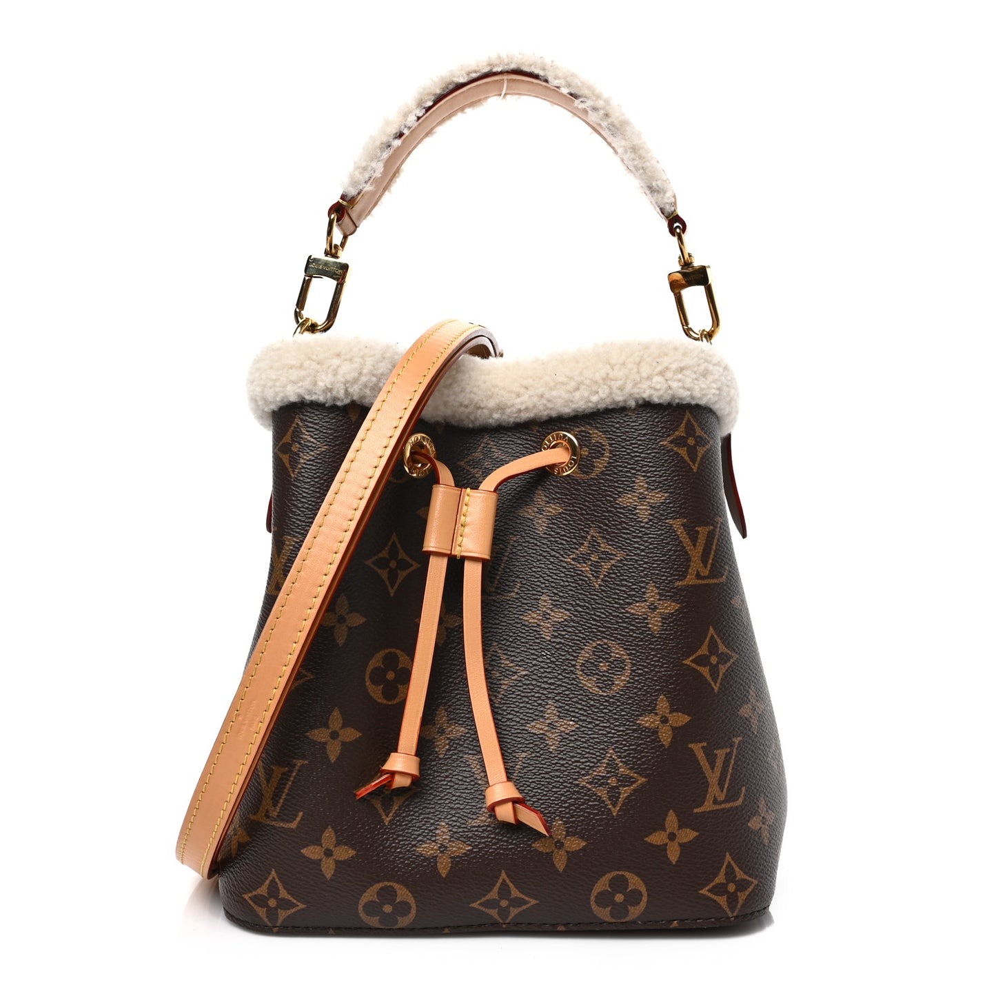 Monogram Shearling Cozygram Neonoe BB