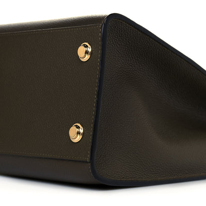 Louis Vuitton Taurillon City Steamer MM Kaki Creme Black 10 of 10