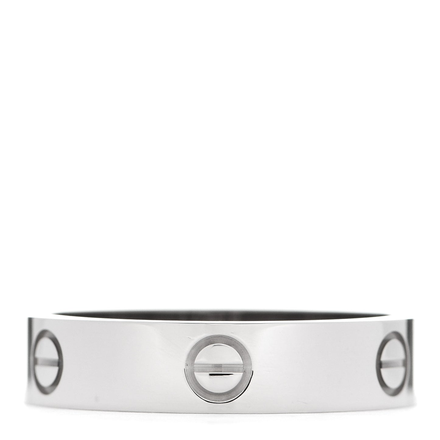 18K White Gold 5.5mm LOVE Ring 68 12.25