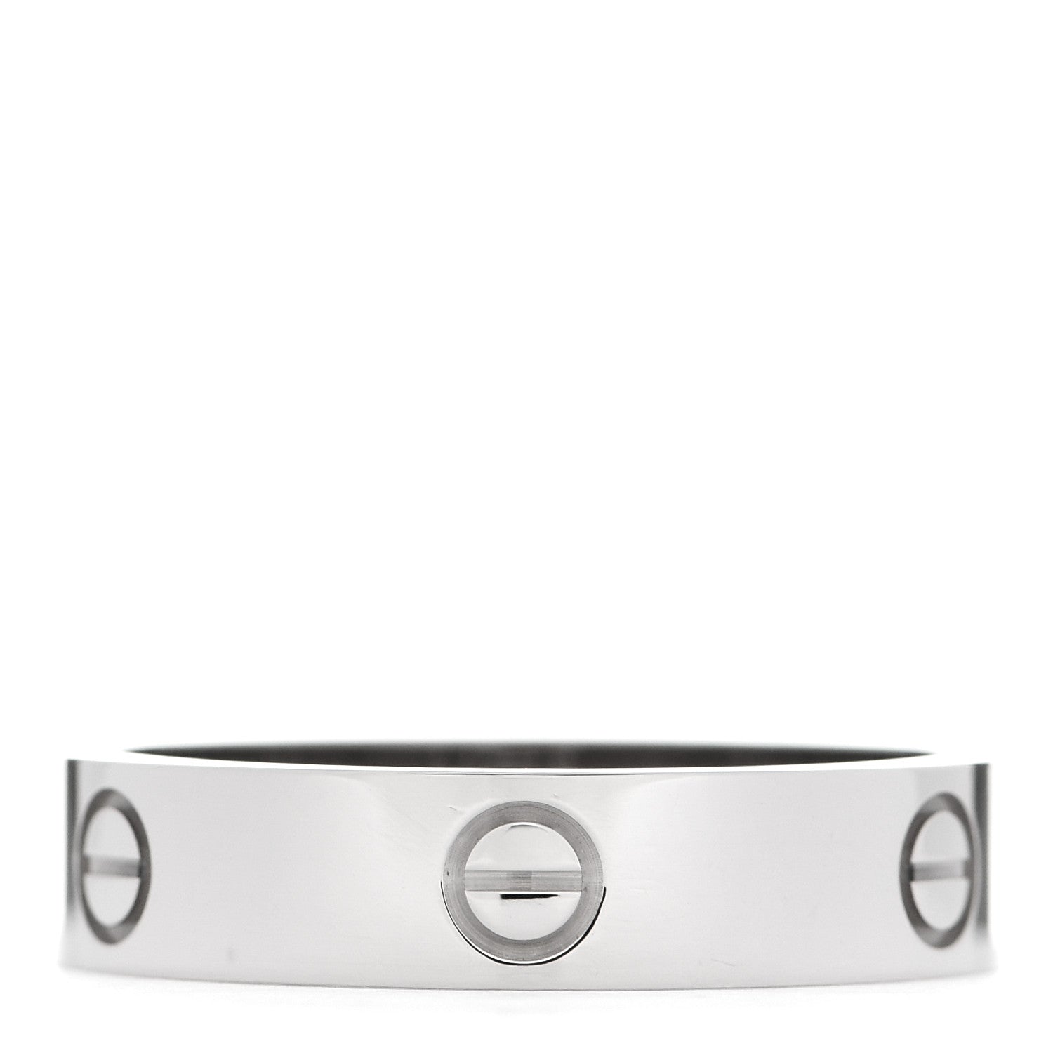 Cartier 18K White Gold 5.5mm LOVE Ring 68 12.25 3 of 5