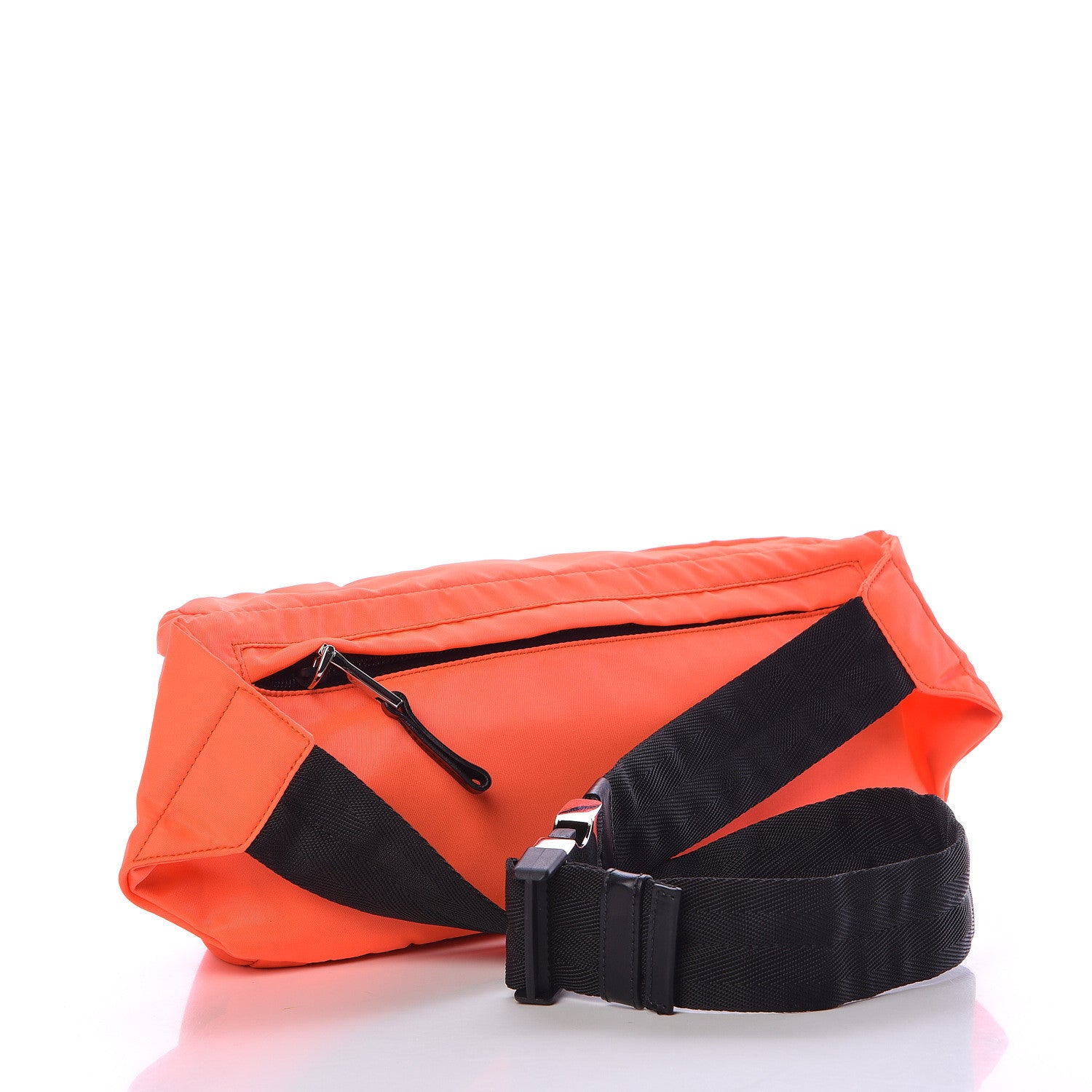 Prada Nylon Montagna Belt Bag Arancio Fluo 3 of 11